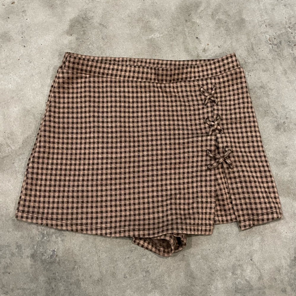 Plaid Skort